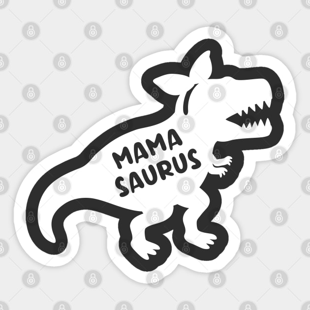 Mamasaurus Dinosaur Mom Funny Sticker by rustydoodle